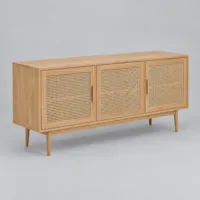 Cane timber sideboard