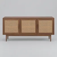 Cane timber sideboard