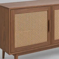 Cane timber sideboard