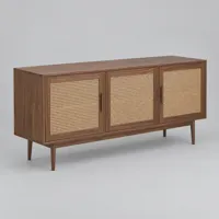 Cane timber sideboard