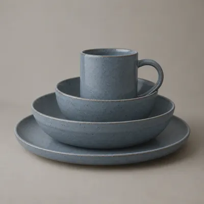 Sunday ceramic set — alternate finish comparison