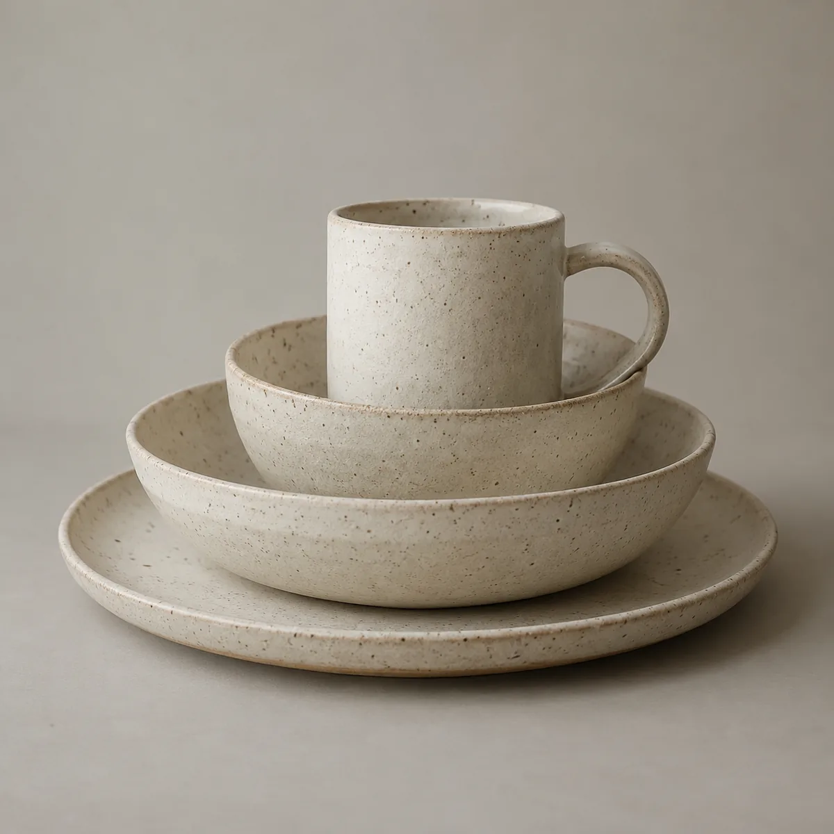 Sunday ceramic set — front